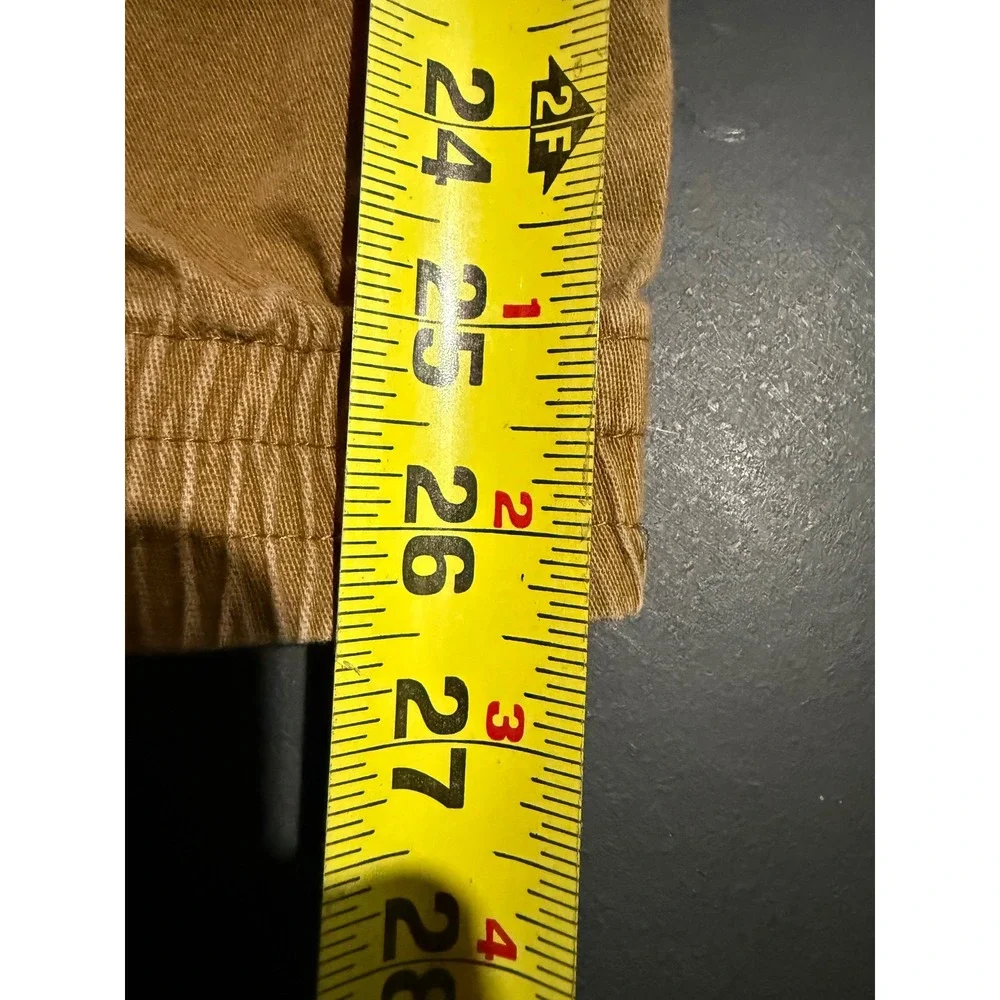 Brooklyn Cloth The Jogger Pants Mens Small Brown Twill Moto Zipper Pockets